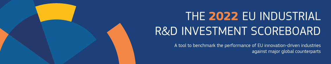 The 2022 EU industrial R&D investment scoreboard. A tool to benchmark the performance of EU innovation driven industries against major global counterparts